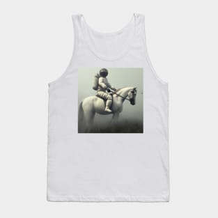 Astronaut riding horse Tank Top